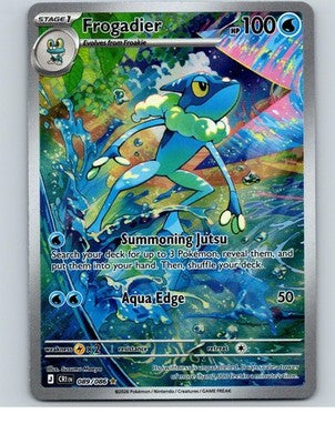 Frogadier 089/086 Holo Illustration Rare Chaos Rising Pokemon Near Mint