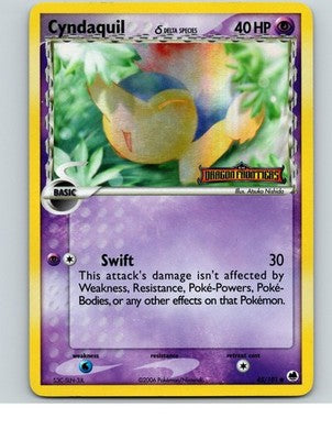 Cyndaquil 45/101 Common Dragon Frontiers Pokemon Reverse Holo Near Mint