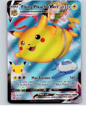 Flying Pikachu VMAX 007/025 Holo VMAX Rare Celebrations Pokemon Near Mint