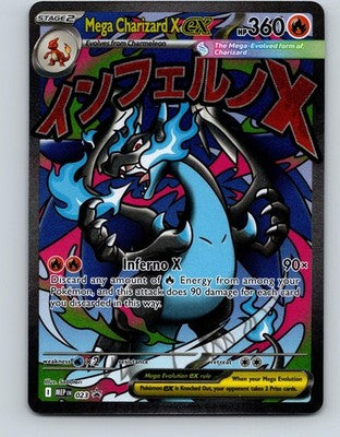Mega Charizard X ex 023 Holo Promo ME: Mega Evolution Promo Pokemon Near Mint
