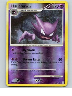 Haunter 50/130 Uncommon Diamond & Pearl Pokemon Reverse Holo Near Mint