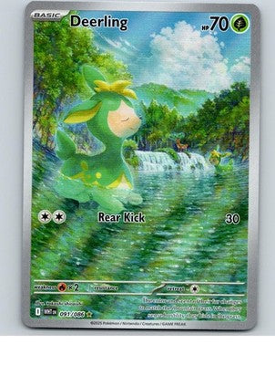 Deerling 091/086 Illustration Rare White Flare Pokemon Holo Near Mint