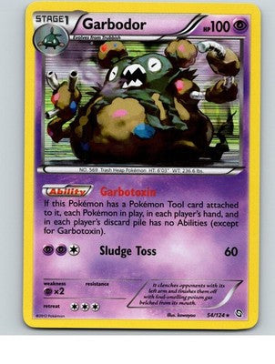 Garbodor 54/124 Holo Rare Dragons Exalted Pokemon Near Mint