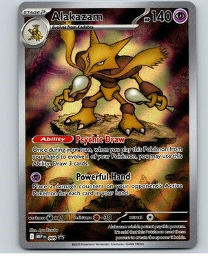 Alakazam 009 Holo Promo ME: Mega Evolution Promo Pokemon Near Mint