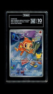 Chimchar 041 Holo Pokemon TAG 10 Gem Mint