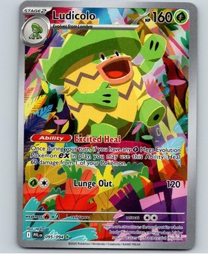 Ludicolo 095/094 Illustration Rare Phantasmal Flames Pokemon Holo Near Mint