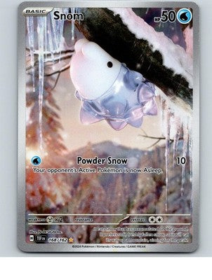 Snom 168/162 Illustration Rare Temporal Forces Pokemon Holo Near Mint