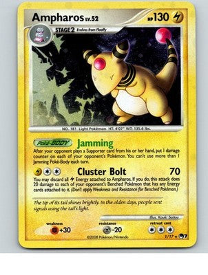 Ampharos 1/17 Rare POP Series 7 Pokemon Lightly Played