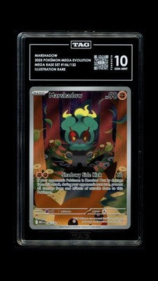 Marshadow 146/132 Illustration Rare Mega Base Set Pokemon TAG 10 Gem Mint