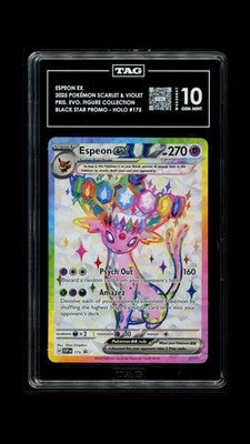 Espeon EX 175 Holo Pokemon TAG 10 Gem Mint