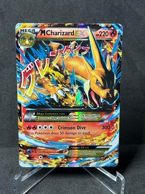 M Charizard EX 13/106 Holo EX Rare Flashfire Pokemon Heavily Played