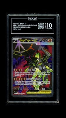 Mega Zygarde EX 104/088 Ultra Rare Perfect Order Pokemon TAG 10 Gem Mint
