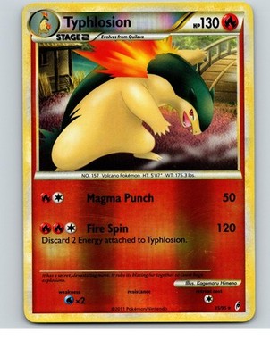 Typhlosion 35/95 Rare Call of Legends Pokemon Reverse Holo Near Mint