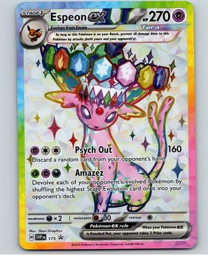 Espeon ex SVP 175 Holo Promo Scarlet & Violet Promo Pokemon Near Mint