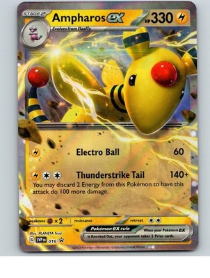 Ampharos ex 016 Holo Promo Scarlet & Violet Promo Pokemon Near Mint