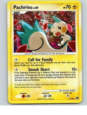 Pachirisu 5/106 Holo Rare Great Encounters Pokemon Lightly Played