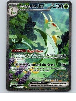 Serperior ex 164/086 Holo Special Illustration Rare Black Bolt Pokemon Near Mint