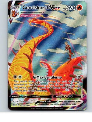 Centiskorch VMAX TG15/TG30 Holo VMAX Rare Lost Origin Trainer Gallery Pokemon NM