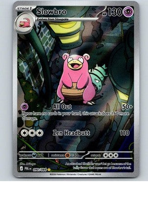 Slowbro 090/084 Illustration Rare Pitch Black Pokemon Holo Near Mint
