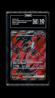 Yveltal EX 105/088 Ultra Rare Perfect Order Pokemon TAG 10 Gem Mint