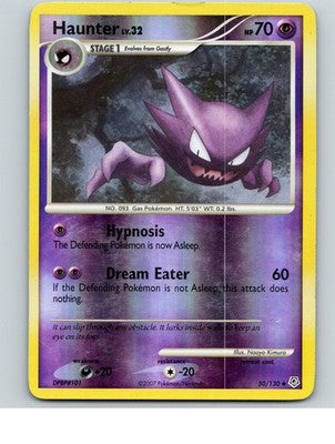 Haunter 50/130 Uncommon Diamond & Pearl Pokemon Reverse Holo Near Mint