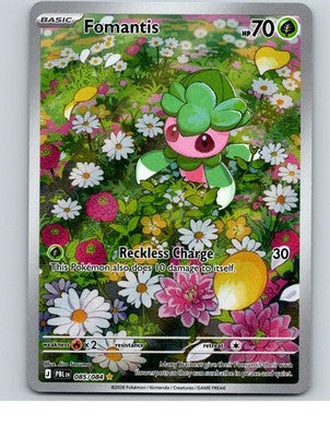 Fomantis 085/084 Illustration Rare Pitch Black Pokemon Holo Near Mint