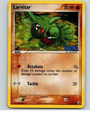 Larvitar 61/115 Stamp Unseen Forces Pokemon Reverse Holo Near Mint