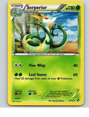 Serperior (Green Tornado Theme Deck Exclusive) 5/114 Deck Exclusives Pokemon NM