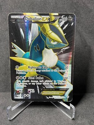 Cobalion EX 133/135 Ultra Rare Plasma Storm Pokemon Holo Heavily Played
