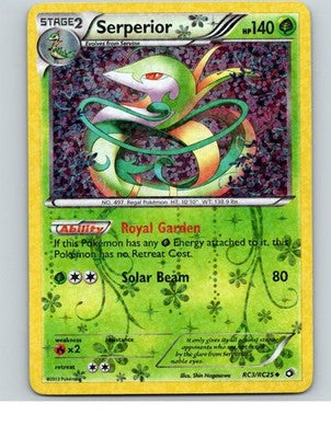 Serperior RC3/RC25 Holo Legendary Treasures: Radiant Collection Pokemon NM