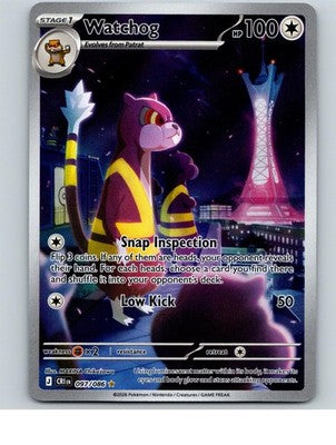 Watchog 097/086 Holo Illustration Rare Chaos Rising Pokemon Near Mint
