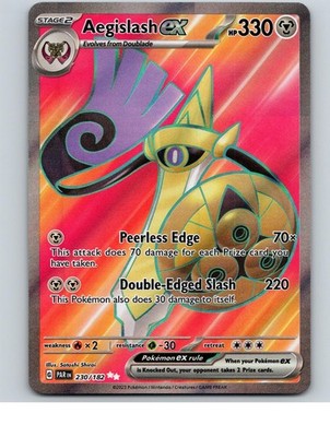 Aegislash ex 230/182 Ultra Rare Paradox Rift Pokemon Holo Near Mint