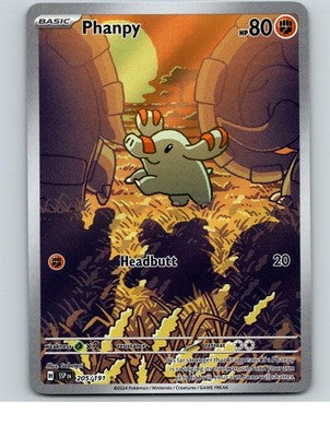 Phanpy 205/191 Illustration Rare Surging Sparks Pokemon Holo Near Mint