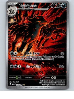 Mightyena 243/217 Illustration Rare Ascended Heroes Pokemon Holo Near Mint
