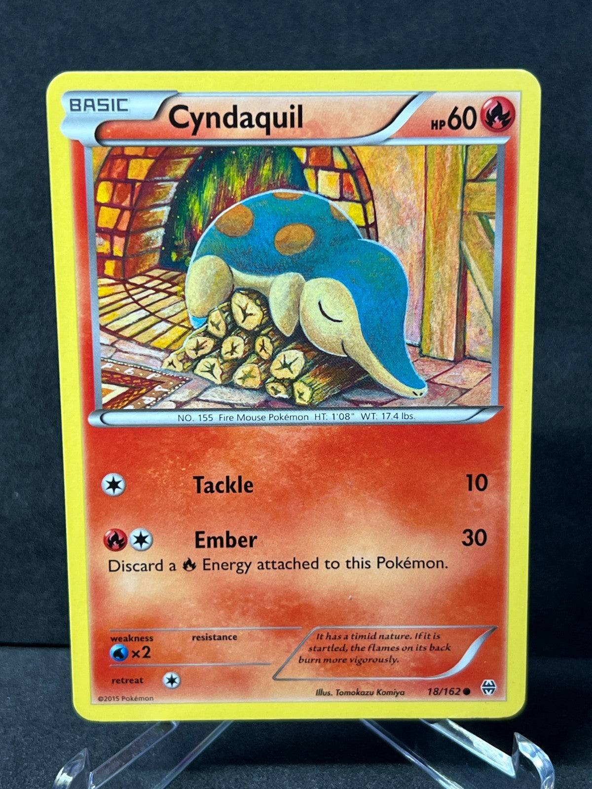 Cyndaquil 18/162  Pokemon XY BREAKthrough Non Holo Light Play