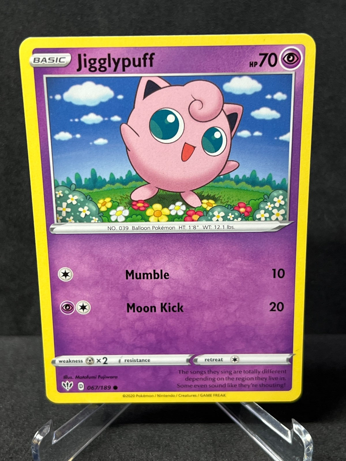 Pokemon Jigglypuff 067/189  Non Holo Light Play-Near Mint