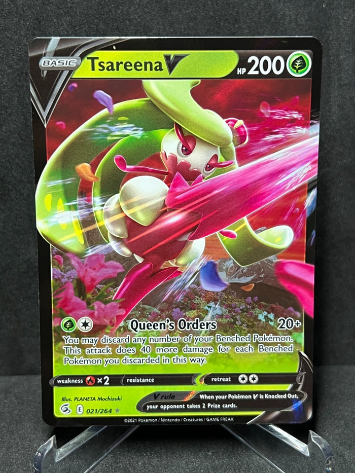 Pokemon Tsareena V 021/264 Fusion Strike Holo Near Mint