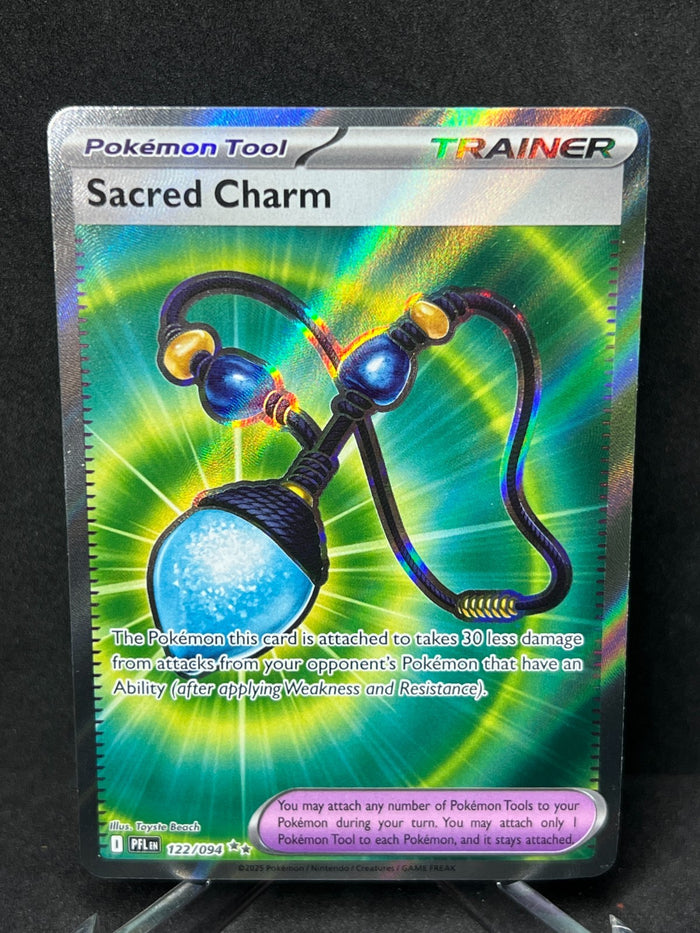 Pokemon Sacred Charm Secret Rare Full Art 122/094 Phantasmal Flames Near Mint