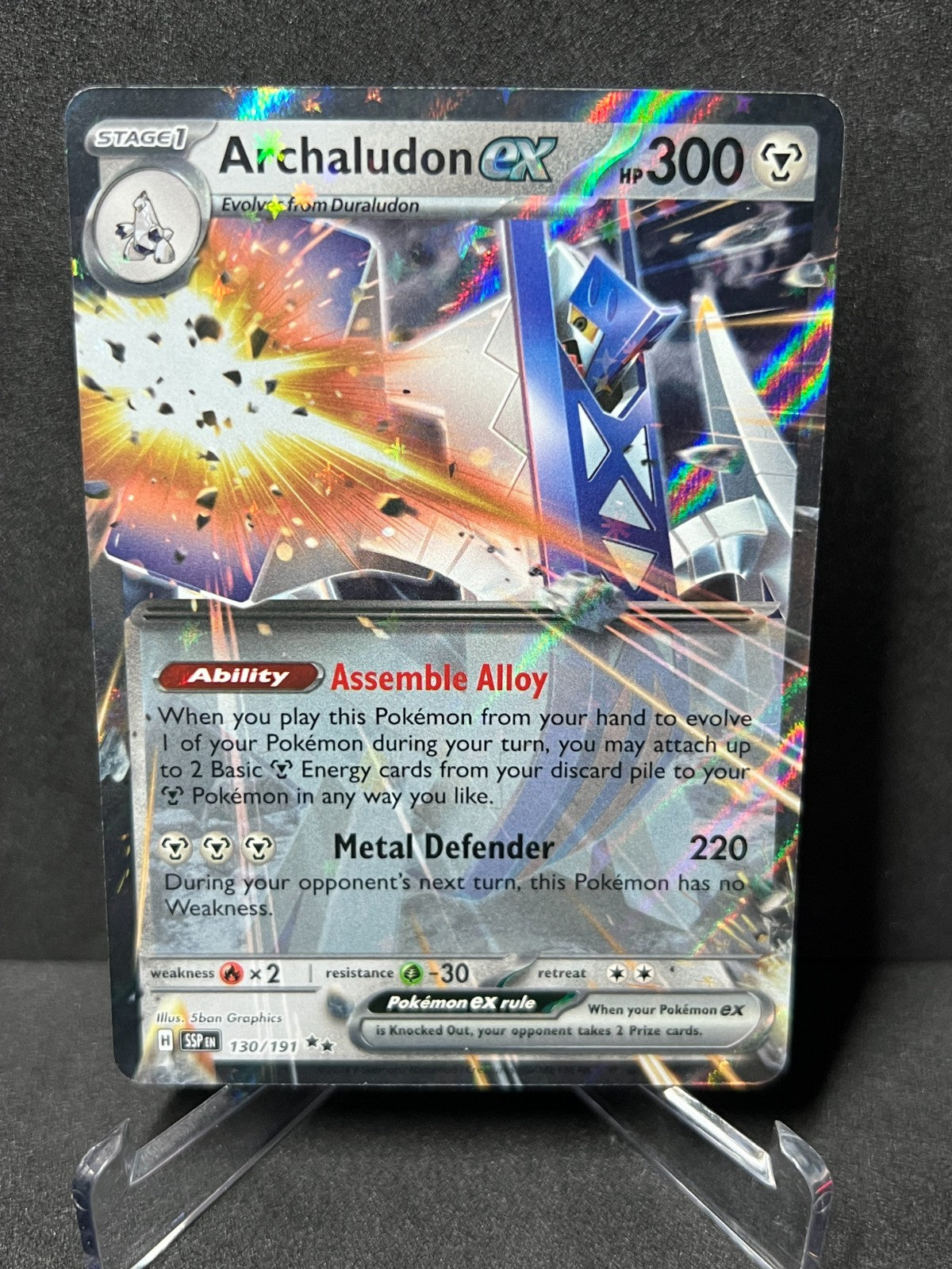 Pokémon Archaludon Ex 130/191 Surging Sparks Near Mint