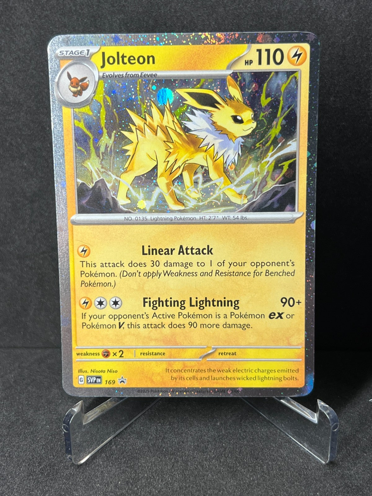Pokemon Jolteon 169 Cosmos HoloScarlet & Violet Black Star Promo Cards NM-LP