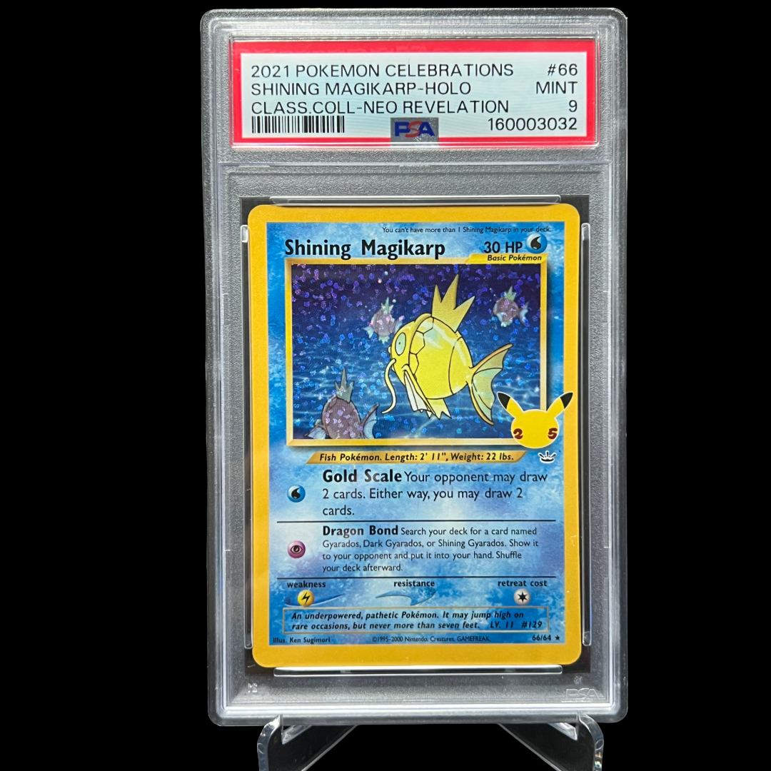 Shining Magikarp Holo 66 Celebrations Classic Collection Pokemon PSA 9